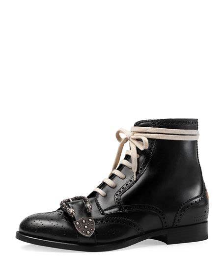 gucci queercore laced buckle boot plaid|Gucci.